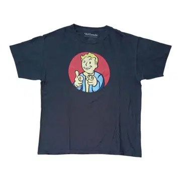 2015년제 베데스다 볼트 보이 T셔츠 L 사이즈 블랙