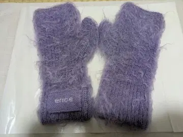 엔시 ence 모헤어 글러브 퍼플