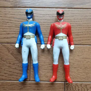 슈퍼전대 히어로 천장전대 고세이저 피규어 파랑 빨간색 14cm