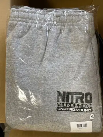 NITRO MICROPHONE UNDERGROUND 그레이 스웨트 팬츠