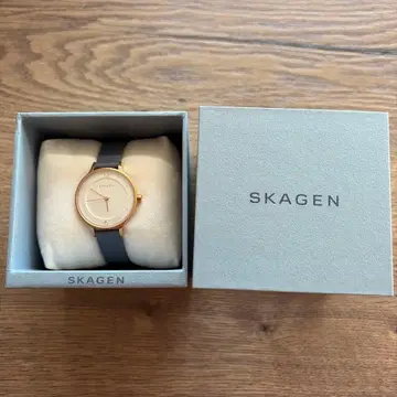 SKAGEN 여성용 시계 골드/네이비