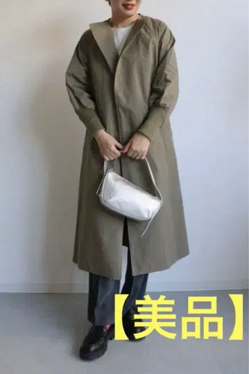 [ 새상품급 ] ACUTA 소매 리브 백 벨트 코트