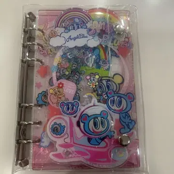 라스트 1점 A6 엔젤 블루 바스락 노트 아크릴 바인더