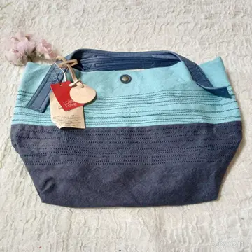 미사용 Leisser Fair 레쎄페르 캔버스 x 가죽 백