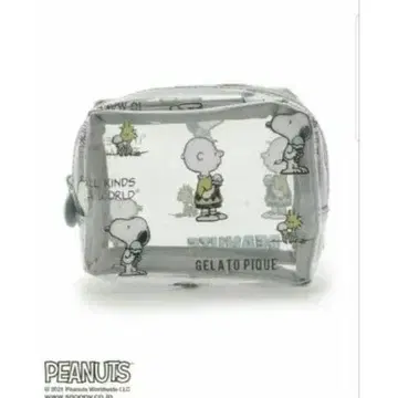 새상품 젤라토 피케 [ PEANUTS ] 모노그램 비닐 파우치 (S)