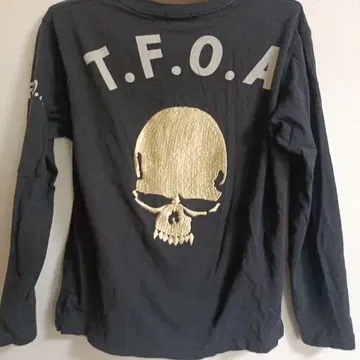 CROWS T.F.O.A. 스컬 자수 긴팔 티셔츠 S