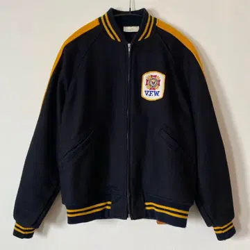 80's 빈티지 VFW 재향군인회 울 자켓 바시티 자켓 L