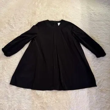 chuclla 츄클라 소매 볼륨 튜닉 블라우스 원피스 블랙