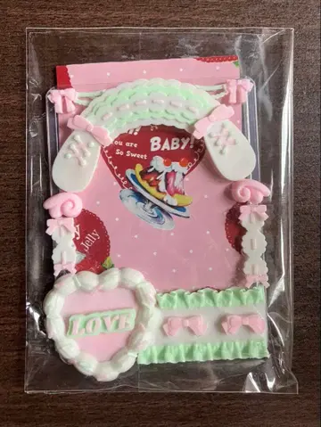 경질 케이스 데코 케이스 B8 핑크 그린