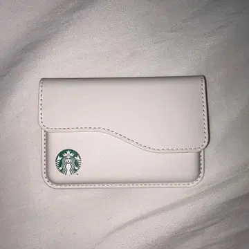 스타벅스 합성 피혁 카드 케이스 화이트 한국 한정판