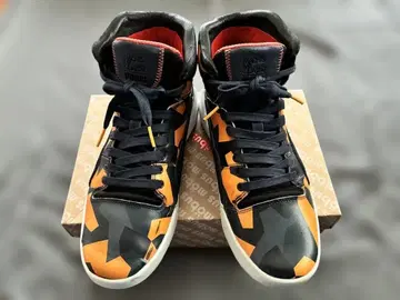 Puma 푸마 하이컷 스니커즈 오렌지 네이비 MMQ 컬렉션