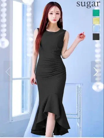 [ 미사용 새상품 ] SUGAR 바네사 하트 머메이드 드레스