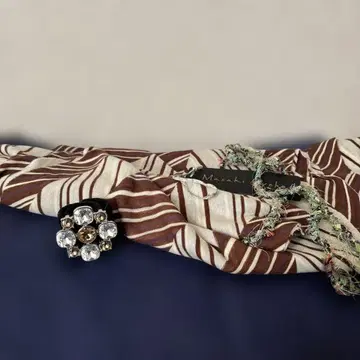 스카프 고정 미스 쿄코 사토 섬유 스톨 2점