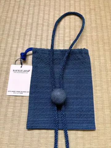 새상품급 BLUE BLUE JAPAN / 인디고코튼 블레이드 루프 타이