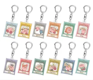 [ 미개봉 ] KIRBY 홀로스코프 컬렉션 에어퍼프 키링 8종 세트