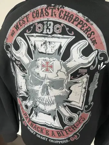 WEST COAST CHOPPERS - ZIP HOODY - BLACK
