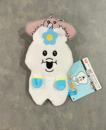 응포챠무 릴 달린 봉제 인형 패스 케이스