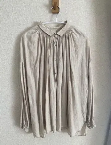 veritecoeur 베리떼꾸르 앤티크 블라우스 린넨 베이지