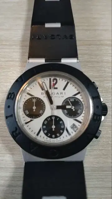 불가리 알루미늄 크로노그래프 AC38TA