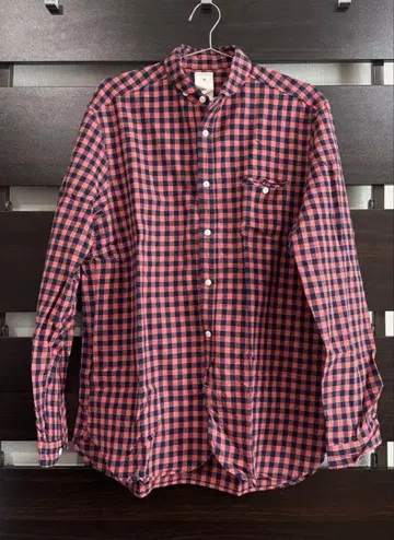 마이요 체크 셔츠 남성용