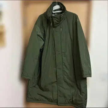 유니클로 C 후디드 코트 올리브 XL