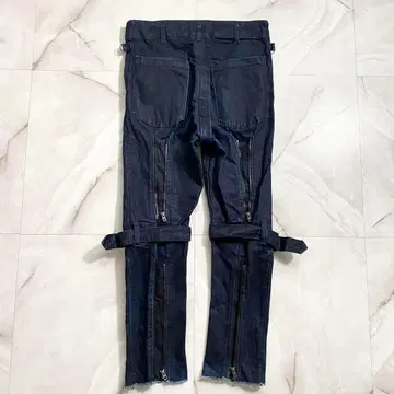 B16298 새상품급 지에다 16AW 사루엘 본티지 데님 다크 네이비 1