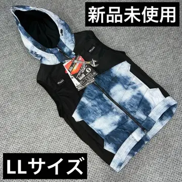 미사용 새상품 한정판 워크맨 PRO CORE 데님 패턴 히터 베스트 LL