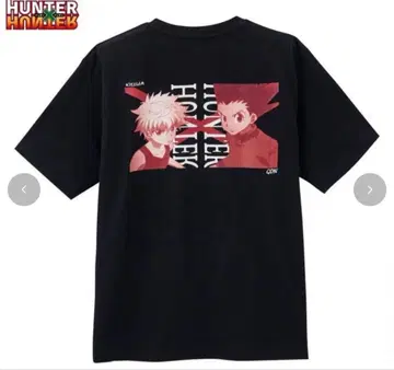 [ L ] 헌터헌터 곤 키루아 T셔츠 블랙 시마무라