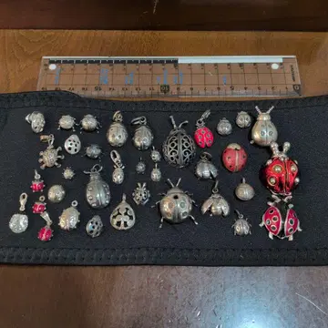 무당벌레 참 오브제 핀 브로치 세트