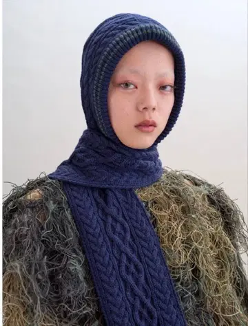 OVERRIDE KNIT SCHOOL HOOD MUFF