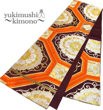 QQ2-80 후쿠로 오비 육통 골드 보라색 오렌지 412cm 팔로우 할인