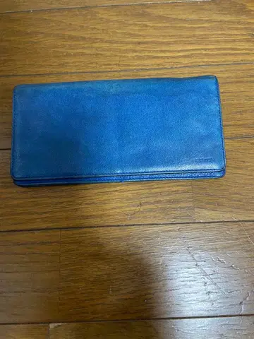 아니아리 aniary 파란색 지퍼 달린 접이식 지갑