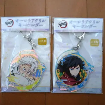 귀멸의 칼날 오로라 아크릴 키링 토미오카 기유 시나즈가와 사네미