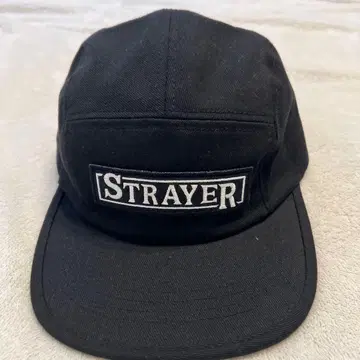STRAYER 제트캡 블랙 자수 로고 스트릿 블랙