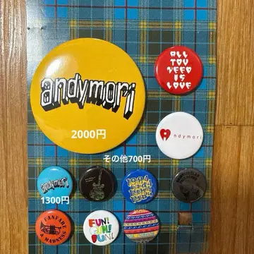 andymori 캔 배지