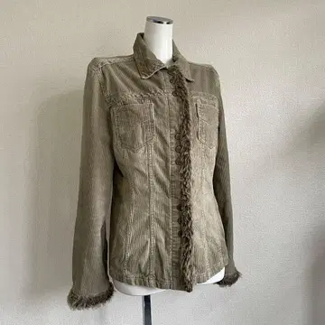 Fur Edging Corduroy Jacket y2k