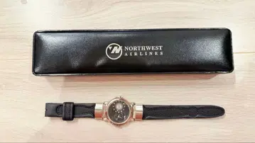 노스웨스트 항공 손목시계 듀얼 타임존 표시