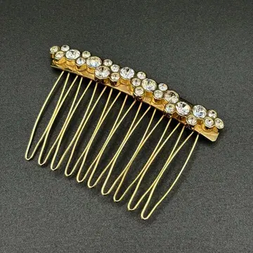 새상품급 acca 아카 베리 빗 비녀 헤어콤 크리스탈 이탈리아제