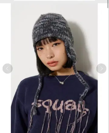 LAGUA GEM 니트 모자 이어 와치