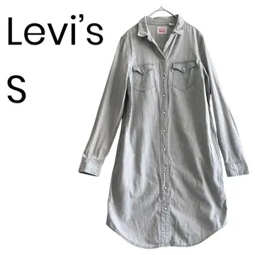 리바이스 셔츠 원피스 데님 원피스 웨스턴 셔츠 S 1839
