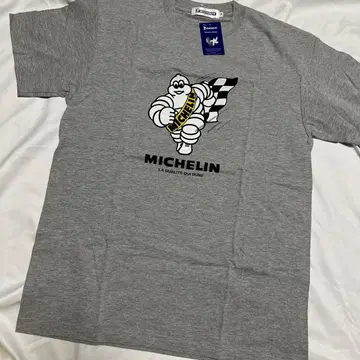 새상품 단종 M 사이즈 미쉐린 MICHELIN 티셔츠 그레이 돌진