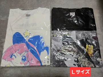 유루유리 캐릭터 T셔츠 2장 세트 L 사이즈