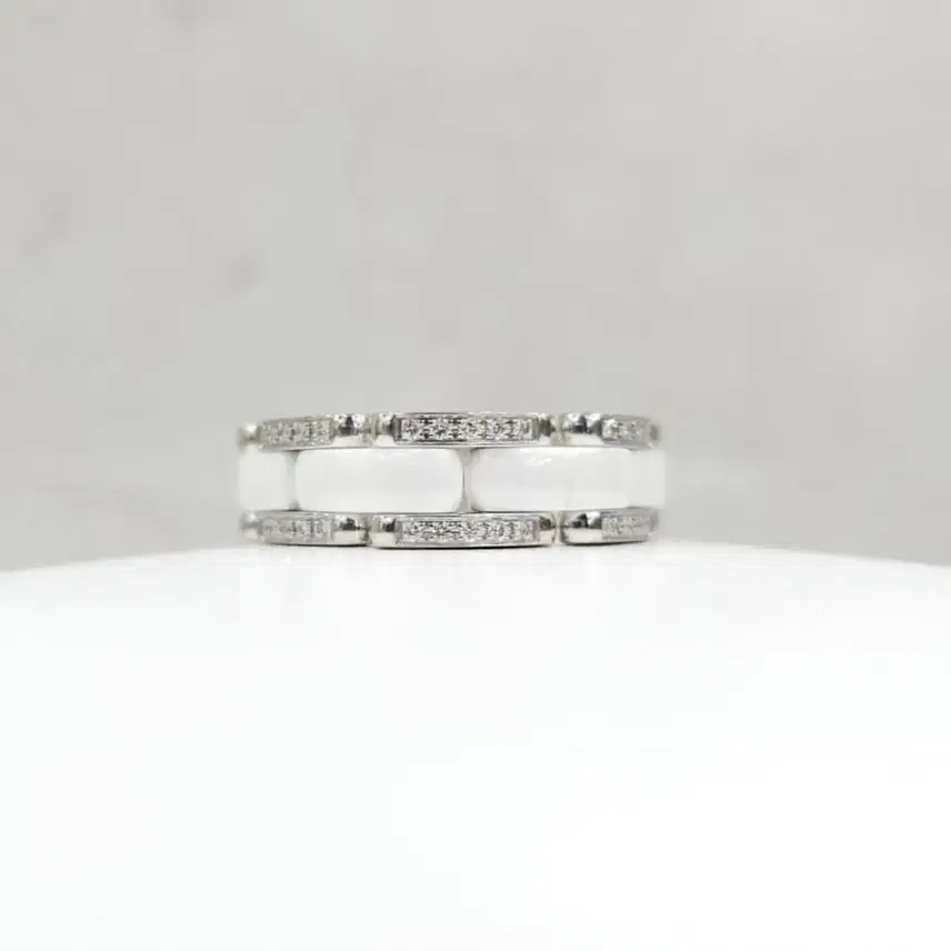 샤넬 다이아 세라믹 울트라 링 18K 화이트골드 62호 사진 1