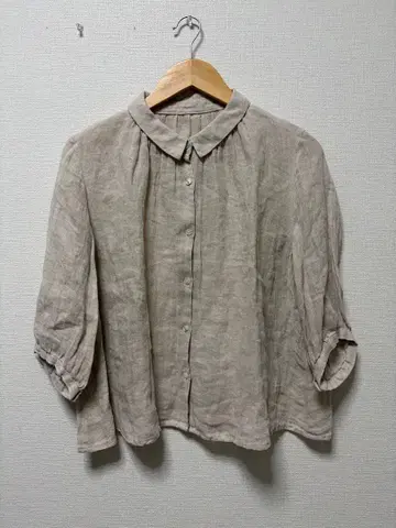 봄 군겐도 이와미긴잔 린넨 100% 일본제 셔츠