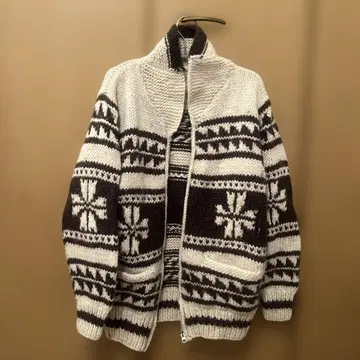 울 가디건 코트 코위찬 니트