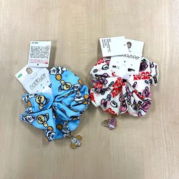 오판츄 우사기 닌포참 완판템 스크런치 머리끈 2개 세트