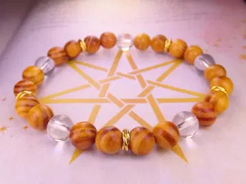 고대수 팔찌 금 도금 타키온 수정 정화와 치유