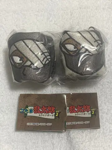 닌타마 란타로 스퀘어 파우치 2종 잣토 곤나몬 2개 세트