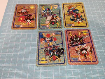 원조 SD 건담 무사 5인중 카드 5장