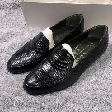 mila schon 밀라 숀 로퍼 가죽 신발 블랙 사이즈 6